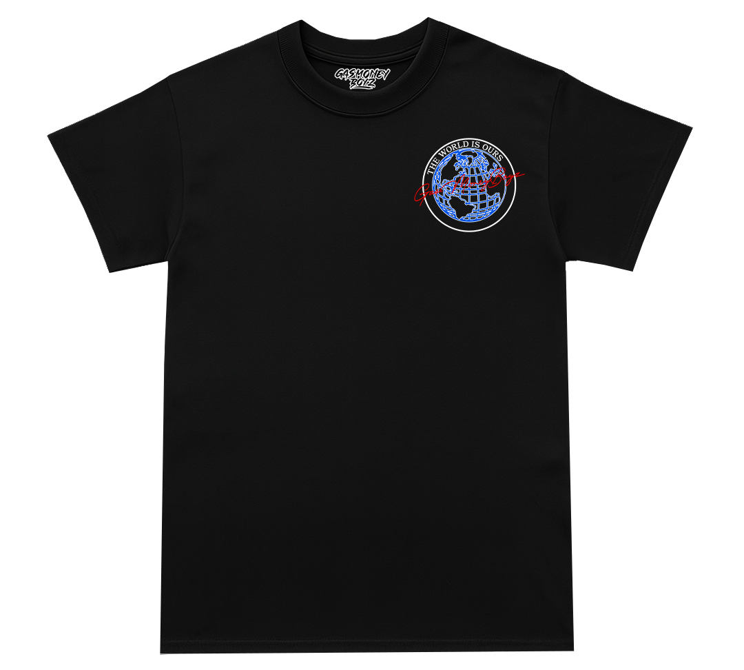 Gas Money Boyz “The World Is Ours” Tee – Black